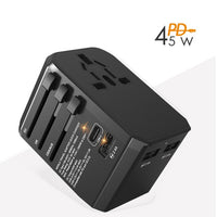 Dual Type C PD QC USB All in one charger adapter for travel with EU US UK AU plug universal travel power charger sockets