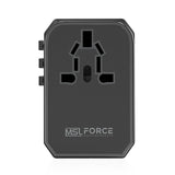 Dual Type C PD QC USB All in one charger adapter for travel with EU US UK AU plug universal travel power charger sockets