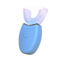 Electric for Adult Children Silicone Sonic Tooth Brush USB Rechargeable 3 Modes Blue Light Teeth Cleaner 360 Degree Automatic