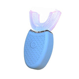 Electric for Adult Children Silicone Sonic Tooth Brush USB Rechargeable 3 Modes Blue Light Teeth Cleaner 360 Degree Automatic