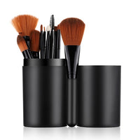 FLD 12pcs Makeup Brushes Set Foundation Powder Eyeshadow Eyebrow Eyelash Make Up Brush Kit Box Cosmetic Beauty Tool Professional