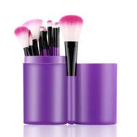 FLD 12pcs Makeup Brushes Set Foundation Powder Eyeshadow Eyebrow Eyelash Make Up Brush Kit Box Cosmetic Beauty Tool Professional