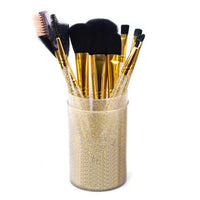 FLD 12pcs Makeup Brushes Set Foundation Powder Eyeshadow Eyebrow Eyelash Make Up Brush Kit Box Cosmetic Beauty Tool Professional