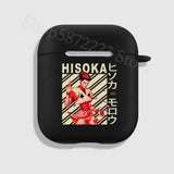 Hunter x Hunter 3 HXH Anime Hisoka Morow Goncase Earphone Charging Case For Apple AirPods pro 2 1 3 Black Protective Accessories