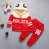 New Spring Autumn Baby Boys Girls Clothes Children Cotton Sports Jacket Pants 2Pcs/Sets Toddler Fashion Clothing Kids Tracksuits