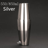 Stainless Steel Cocktail Boston Bar Shaker: 2-piece Set: 18oz Unweighted &amp; 28oz
