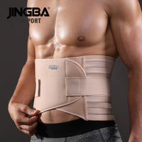JINGBA SUPPORT Orthopedic Corset Back Support Belt Men Back Brace Belt Fajas Lumbares Ortopedicas Protection Spine Support Belt