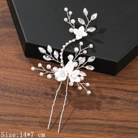 Hair Pins Hair Accessories For Women Wedding Accessories Hair Clips Jewelry Pearl Rhinestone Flower Hair Clip Pins Headpiece