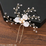 Hair Pins Hair Accessories For Women Wedding Accessories Hair Clips Jewelry Pearl Rhinestone Flower Hair Clip Pins Headpiece