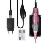 KADS Nail Drill Machine Nail File Electric 35W 30000RPM Nail Polisher Manicure Machine Milling Cutters Nail Drill US EU Plug