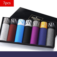 2020 New 7Psc/Lot Men&#39;s Panties Fashion Men&#39;s Boxer Shorts Modal  Boxer Shorts Winter Male Breathable Underwear Men Underpants
