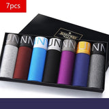 2020 New 7Psc/Lot Men&#39;s Panties Fashion Men&#39;s Boxer Shorts Modal  Boxer Shorts Winter Male Breathable Underwear Men Underpants