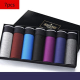 2020 New 7Psc/Lot Men&#39;s Panties Fashion Men&#39;s Boxer Shorts Modal  Boxer Shorts Winter Male Breathable Underwear Men Underpants