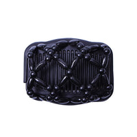 Butterfly Simulated Wood Bead Stretchy Hair Combs Double Magic Slide Comb Clip Hairpins For Women Clamp Pins Hair Accessories