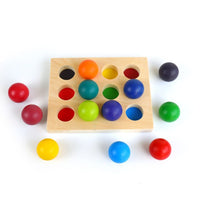Large Wooden Rainbow Stacker Natural Wooden Rainbow Blocks Wooden Stacking Toys Montessori Educational Toy for Kids Baby Toys