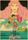Anime Collection Miyazaki Hayao/Patlabor/Totoro Retro Kraft Paper Poster For Living Room Bar Decoration Stickers Wall Painting