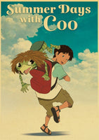 Anime Collection Miyazaki Hayao/Patlabor/Totoro Retro Kraft Paper Poster For Living Room Bar Decoration Stickers Wall Painting