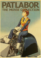 Anime Collection Miyazaki Hayao/Patlabor/Totoro Retro Kraft Paper Poster For Living Room Bar Decoration Stickers Wall Painting