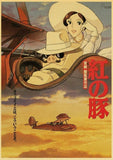 Anime Collection Miyazaki Hayao/Patlabor/Totoro Retro Kraft Paper Poster For Living Room Bar Decoration Stickers Wall Painting
