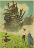 Anime Collection Miyazaki Hayao/Patlabor/Totoro Retro Kraft Paper Poster For Living Room Bar Decoration Stickers Wall Painting