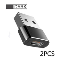 2pcs USB C Adapter OTG Type C to USB Adapter Type-C OTG Adapter Cable For iPhone 13 12 Pro Max For airpods 2 3 phone USB Adapter