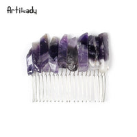 Crystal Hair Combs  Wedding Hair Accessories Bridal Hair Accessories Wedding Crystal Tiara Hair Combs Raw Quartz Headband