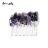 Crystal Hair Combs  Wedding Hair Accessories Bridal Hair Accessories Wedding Crystal Tiara Hair Combs Raw Quartz Headband