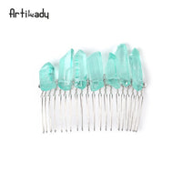 Crystal Hair Combs  Wedding Hair Accessories Bridal Hair Accessories Wedding Crystal Tiara Hair Combs Raw Quartz Headband