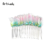 Crystal Hair Combs  Wedding Hair Accessories Bridal Hair Accessories Wedding Crystal Tiara Hair Combs Raw Quartz Headband