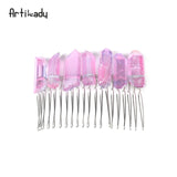 Crystal Hair Combs  Wedding Hair Accessories Bridal Hair Accessories Wedding Crystal Tiara Hair Combs Raw Quartz Headband
