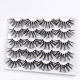 5/8/10Pairs 25mm 3D Mink Lashes Dramatic False Eyelashes  Wispy Fake Eyelash Extension Volume Faux Cils Handmade Eye Makeup
