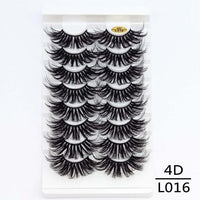 5/8/10Pairs 25mm 3D Mink Lashes Dramatic False Eyelashes  Wispy Fake Eyelash Extension Volume Faux Cils Handmade Eye Makeup