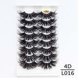 5/8/10Pairs 25mm 3D Mink Lashes Dramatic False Eyelashes  Wispy Fake Eyelash Extension Volume Faux Cils Handmade Eye Makeup