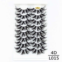 5/8/10Pairs 25mm 3D Mink Lashes Dramatic False Eyelashes  Wispy Fake Eyelash Extension Volume Faux Cils Handmade Eye Makeup