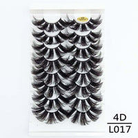 5/8/10Pairs 25mm 3D Mink Lashes Dramatic False Eyelashes  Wispy Fake Eyelash Extension Volume Faux Cils Handmade Eye Makeup