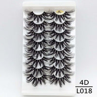 5/8/10Pairs 25mm 3D Mink Lashes Dramatic False Eyelashes  Wispy Fake Eyelash Extension Volume Faux Cils Handmade Eye Makeup