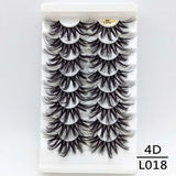 5/8/10Pairs 25mm 3D Mink Lashes Dramatic False Eyelashes  Wispy Fake Eyelash Extension Volume Faux Cils Handmade Eye Makeup