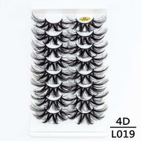 5/8/10Pairs 25mm 3D Mink Lashes Dramatic False Eyelashes  Wispy Fake Eyelash Extension Volume Faux Cils Handmade Eye Makeup