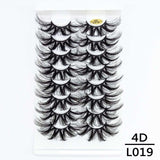 5/8/10Pairs 25mm 3D Mink Lashes Dramatic False Eyelashes  Wispy Fake Eyelash Extension Volume Faux Cils Handmade Eye Makeup