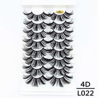 5/8/10Pairs 25mm 3D Mink Lashes Dramatic False Eyelashes  Wispy Fake Eyelash Extension Volume Faux Cils Handmade Eye Makeup