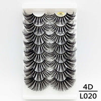 5/8/10Pairs 25mm 3D Mink Lashes Dramatic False Eyelashes  Wispy Fake Eyelash Extension Volume Faux Cils Handmade Eye Makeup