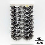 5/8/10Pairs 25mm 3D Mink Lashes Dramatic False Eyelashes  Wispy Fake Eyelash Extension Volume Faux Cils Handmade Eye Makeup
