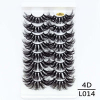 5/8/10Pairs 25mm 3D Mink Lashes Dramatic False Eyelashes  Wispy Fake Eyelash Extension Volume Faux Cils Handmade Eye Makeup