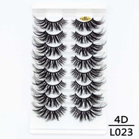 5/8/10Pairs 25mm 3D Mink Lashes Dramatic False Eyelashes  Wispy Fake Eyelash Extension Volume Faux Cils Handmade Eye Makeup