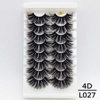 5/8/10Pairs 25mm 3D Mink Lashes Dramatic False Eyelashes  Wispy Fake Eyelash Extension Volume Faux Cils Handmade Eye Makeup