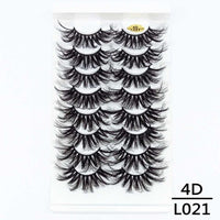 5/8/10Pairs 25mm 3D Mink Lashes Dramatic False Eyelashes  Wispy Fake Eyelash Extension Volume Faux Cils Handmade Eye Makeup