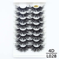 5/8/10Pairs 25mm 3D Mink Lashes Dramatic False Eyelashes  Wispy Fake Eyelash Extension Volume Faux Cils Handmade Eye Makeup