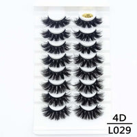 5/8/10Pairs 25mm 3D Mink Lashes Dramatic False Eyelashes  Wispy Fake Eyelash Extension Volume Faux Cils Handmade Eye Makeup