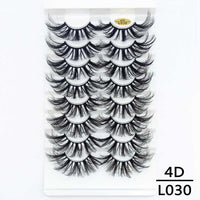 5/8/10Pairs 25mm 3D Mink Lashes Dramatic False Eyelashes  Wispy Fake Eyelash Extension Volume Faux Cils Handmade Eye Makeup