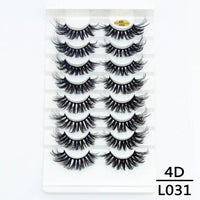 5/8/10Pairs 25mm 3D Mink Lashes Dramatic False Eyelashes  Wispy Fake Eyelash Extension Volume Faux Cils Handmade Eye Makeup